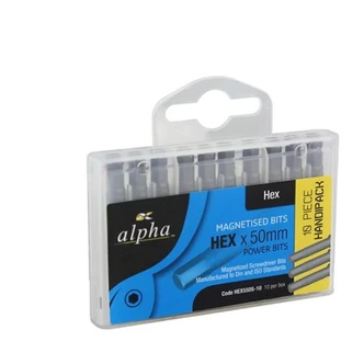 Hex 5mm x 50mm Power Bit - Handipack