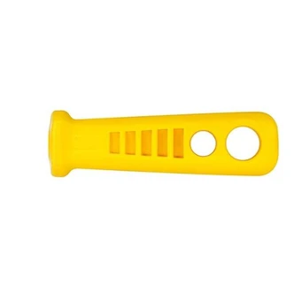File Handle Plastic - Yellow Bulk (25PK)