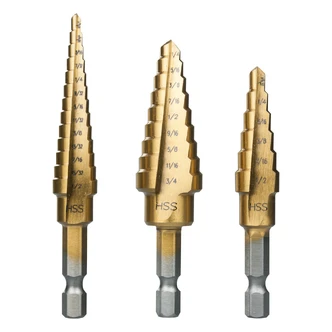 STEP DRILL SET 3PC