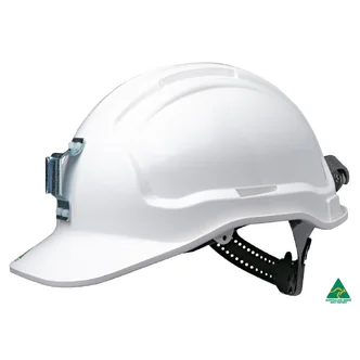 Tuffgard Non Vented Hard Hat with Sliplock Harness - White