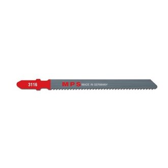 Jig Saw Blade HSS, 100mm, 12 tpi, Milled, Euro shank (x5)