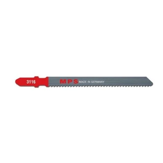 Jig Saw Blade HSS, 100mm, 12 tpi, Milled, Euro shank (x5)