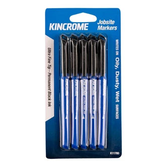 PERM MARKER U/F PT 5PK - BLK
