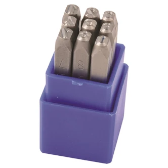 NUMBER STAMP SET 5MM 9PC