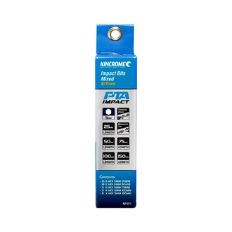 IMPACT BIT HEX 5MM MIXED 40 PK
