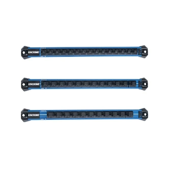 Kincrome Magnetic Side-Lock Socket Rail Set 3 Piece – 1/4", 3/8" & 1/2" Drive