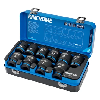 IMPACT SKT SET 3/4" DR 10P MET