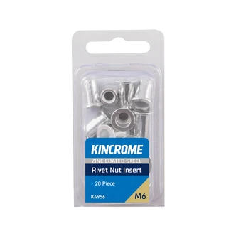 RIVNUT ZINC STEEL M6 20 PIECE