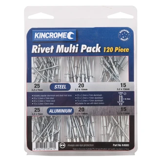 RIVET PACK 120 PIECE