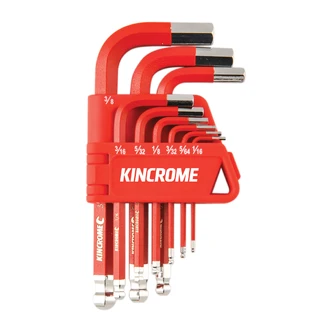 KEY WRENCH SET 9PCE A/F SHORT