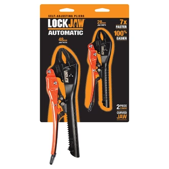 PLIER SET SELF ADJ 250MM CURVED & 175MM CURVED