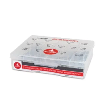 Stainless Steel Grease Nipple Assortment Kit 80 Pieces