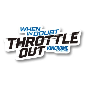 THROTTLE OUT STICKER