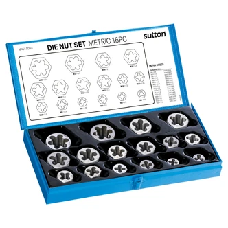 DIE NUT M454 SET 16Pce METRIC TCA