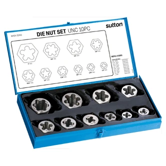 DIE NUT M454 SET 10Pce UNC TCA