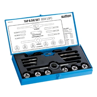 TAP & DIE M500 SET 15Pce BSW TCA