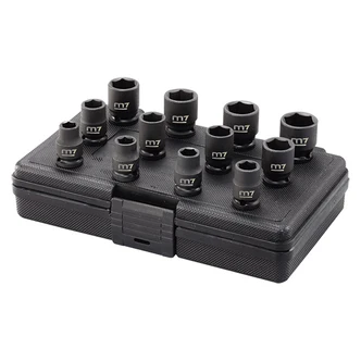 M7 IMPACT SOCKET SET, 3/8" DRIVE, 12PCS, 5/16 - 1"