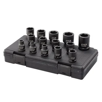M7 IMPACT SOCKET SET, 1/2" DRIVE, 14PCE, 10 - 27MM