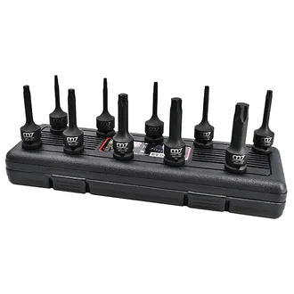 M7 IMPACT TORX SOCKET SET, 1/2" DRIVE, 10PCS, T20 - T70