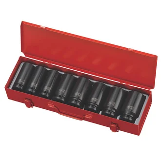 M7 IMPACT SOCKET SET, 3/4" DRIVE, 8PCE, 1" - 1-1/2"