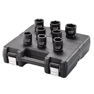 M7 IMPACT SOCKET SET, 3/4" DRIVE, 8PCS, 1" - 1-1/2"