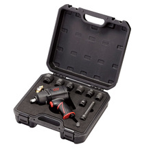 M7 IMPACT WRENCH KIT, MAGNESIUM COMPOSITE, PISTOL STYLE, 1/2" DR, 1,200 FT/LB IN BLOW MOULD CASE WITH & SOCKETS AND 125MM EXTENSION