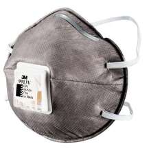 3M™ Cupped Particulate Respirator 9913V, GP1 with Nuisance Level* Organic Vapour Relief, valved (BOX OF 10)