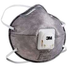 3M™ Cupped Particulate Respirator 9923V, P2, with Nuisance Level* Organic Vapour Relief, valved (BOX OF 10)