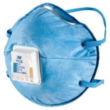 3M™ Cupped Particulate Respirator 9926, P2 with Nuisance Level* Acid Gas Relief, valved (BOX OF 10)