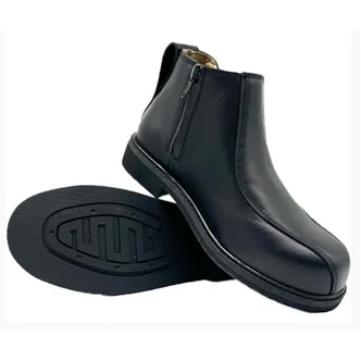 MILAN - Cougar Executive Side Zip Black Leather Boot Composite Toe