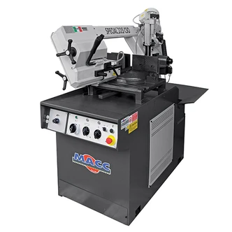 MACC BANDSAW, 260MM CAP, SWIVEL HEAD, DUAL MITRE, 415V 3PH, HYD DOWNFEED