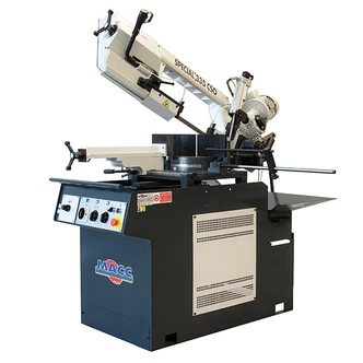 MACC BANDSAW, 260MM CAP, SWIVEL HEAD, DUAL MITRE, VARIABLE SPEED 240V 1PH, HYD DOWNFEED