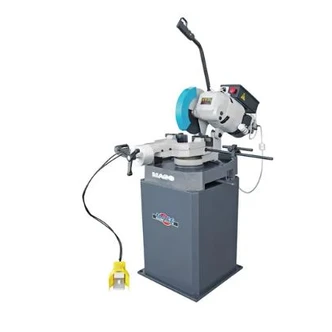 MACC 315MM 3PH 40/80RPM DOUBLE VICE COLDSAW WITH CLUTCH, FOOT CONTROLLED PNEUMATIC VICE ELECTRIC COOLANT PUMP