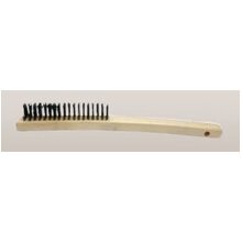 BRUSH WOODEN HANDLE IRON WIRE 4X18