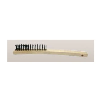 BRUSH WOODEN HANDLE IRON WIRE 4X18