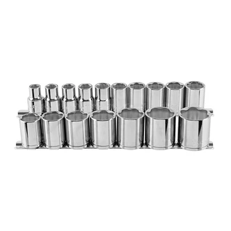 METRINCH SOCKET SET 1/2IN DRIVE 17 PIECE