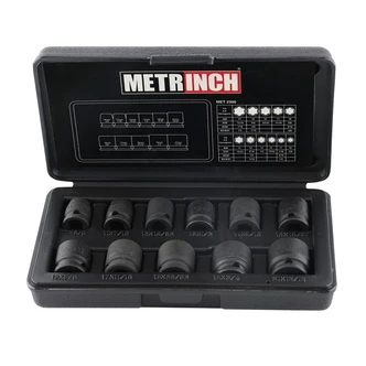 METRINCH 3/8IN DRIVE 11PC IMPACT SET
