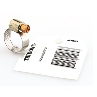 TRIDON PERFORATED CLAMP TAG 6-16MM PACK OF 10 - Individualy Barcode Tagged