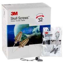 3M™ Skull Screws™ Corded Earplug, Poly Bag, P1301