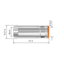Binzel 25 Style Gas Nozzle Conical - 5Pk
