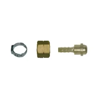 Nut + Tail + Clamp Kit Suit 5mm ID Hose LH (Acetylene, LPG) Weldclass