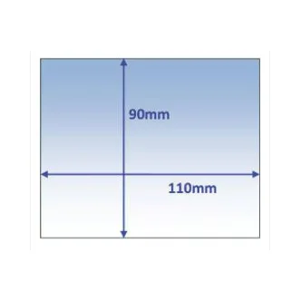 Lens Clear 110x90x1.0mm Suit Various Pk10 Weldclass
