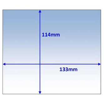 Lens Clear Outer 133x114mm Suit Various Pk10 Weldclass