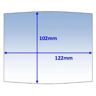 Lens Clear Outer 122x102mm Suit Mach2/WIA Blue Pk10 Weldclass