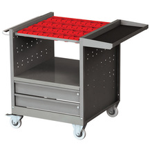 ITM CNC TOOL CART WITH 2 LOCKABLE DRAWERS, 28 X BT-40 TOOL HOLDERS