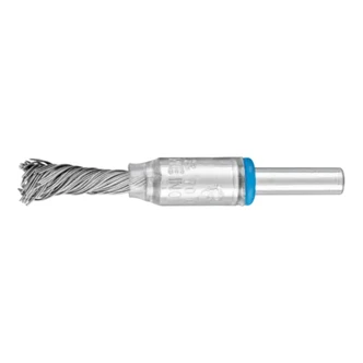 END BRUSHES KNOTTED, SINGLETWIST, SHANK-MOUNTED STAINLESS STEEL WIRE INOX