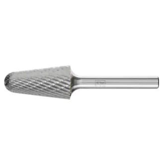 TUNGSTEN CARBIDE BURRS FOR GENERAL USE, CUT 3 PLUS, CONICAL SHAPE WITH RADIUS END KEL
