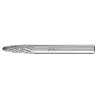 TUNGSTEN CARBIDE BURRS NEW COMBI CUT, MX NCC, TREE SHAPE WITH RADIUS END RBF