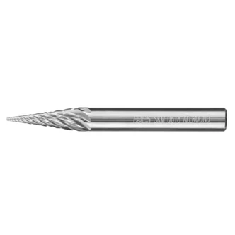 TUNGSTEN CARBIDE BURRS FOR HIGH PERFORMANCE, ALLROUND, CONICAL POINTED SHAPE SKM