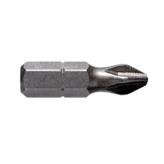 PH1 x 25mm Phillips Ribbed Insert Bit  (10PK)